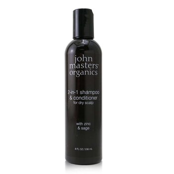 John Masters Organics Champú & Acondicionador 2-en-1 Para Cuero Cabelludo Seco con Zinc & Salvia