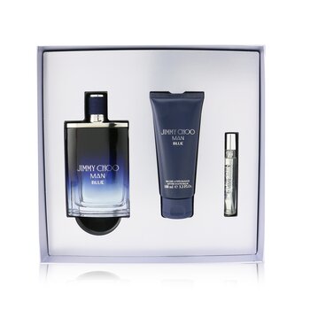 Man Blue Coffret: Eau De Toilette Spray 100ml/3.3oz + Bálsamo Para Después de Afeitar 100ml/3.3oz + Eau De Toilette Spray 7.5ml/0.25oz