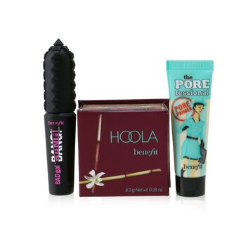 Set Gorgeous Travels Fast: Mini The POREfessional Primer Facial 7.5ml + Hoola Bronceador en Polvo Mate 8g + Mini BADgal BANG! Máscara Voluminizante 4g