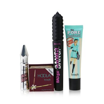 Fast Lane To Fab Set: The POREfessional Primer Facial 22ml + Gimme Cejas + Gel Fibra Voluminizante 3g + BADgal BANG! Máscara Voluminizante 8.5g + Mini Hoola Bronceador en Polvo Mate