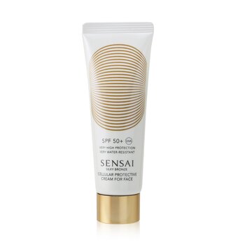 Kanebo Sensai Silky Bronze Cuidado Solar Anti-Envejecimiento - Crema Protectora Celular Para el Rostro SPF50