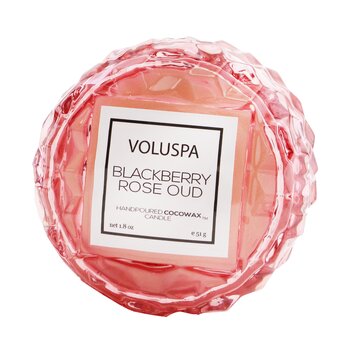 Voluspa Macaron Vela - Blackberry Rose Oud