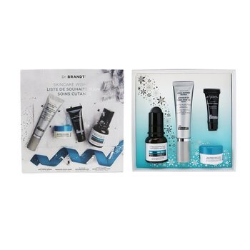 Dr. Brandt Kit Skincare Wishlist: Primer Refinador de Poros 30ml + Crema Suavizante de Arrugas 10g
