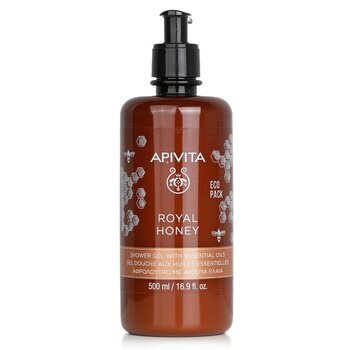 Apivita Royal Honey Gel de Ducha Cremoso con Aceites Esenciales - Ecopack