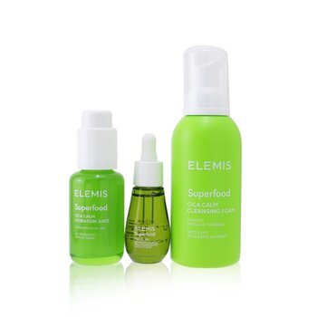 Set Superfood Superstars: CICA Calm Espuma Limpiadora 180ml+ CICA Calm Jugo de Hidratación 50ml + Aceite Facial 15m