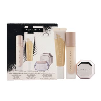 Fenty Beauty by Rihanna Kit Pro FiltR Complejo Hidratante: Base 32ml + Primer 32ml + Polvo Establecedor de Retoque Instantáneo 7.8g - #140