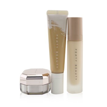 Fenty Beauty by Rihanna Kit Pro FiltR Complejo Hidratante: Base 32ml + Primer 32ml + Polvo Establecedor de Retoque Instantáneo 7.8g - #210