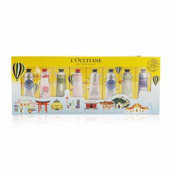 LOccitane Provence Around The World Crema de Manos Kit De 8: (2xShea Butter + 1x Rose, Cherry Blossom, Lavender, Peony, Almond, Verbena) 30ml