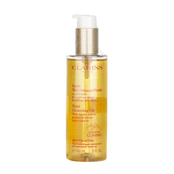 Clarins Aceite Limpiador Total con Extractos de Genciana Alpina Dorada (Todo Maquillaje A Prueba de Agua)