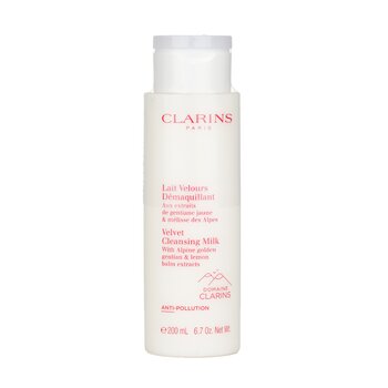 Clarins Leche Limpiadora Aterciopelada con Extractos de Genciana Alpina Dorada & Bálsamo de Limón