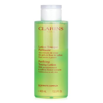 Clarins Loción Tonificante Purificante con Extractos de Reina de los Prados & Flor de Azafrán - Piel Mixta a Grasa