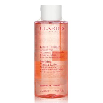 Clarins Loción Tonificante Calmante con Extractos de Manzanilla & Flor de Azafrán - Piel Muy Seca o Sensible