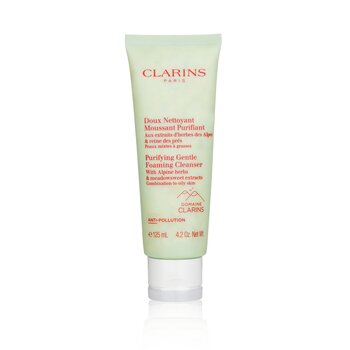 Clarins Limpiador Espumoso Purificante Suave con Extractos de Hierbas Alpinas & Reina de los Prados - Piel Mixta a Grasa