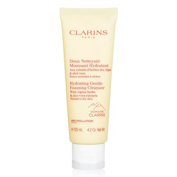 Clarins Limpiador Espumoso Hidratante Suave con Extractos de Hierbas Alpinas & Aloe Vera - Piel Normal a Seca