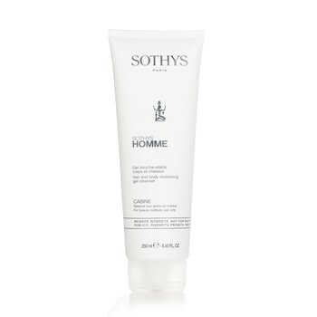 Sothys Homme Gel Limpiador Revitalizante de Cabello Y Cuerpo (Tamaño Salón)