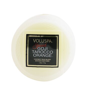 Voluspa Macaron Vela - Spiced Goji Tarocco Orange