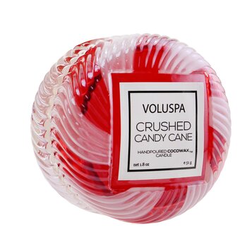 Voluspa Macaron Vela - Crushed Candy Cane
