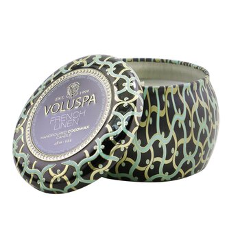 Voluspa Mini Vela de Estaño - French Linen
