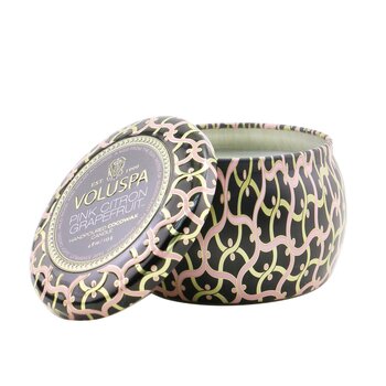 Voluspa Mini Vela de Estaño - Pink Citron Grapefruit