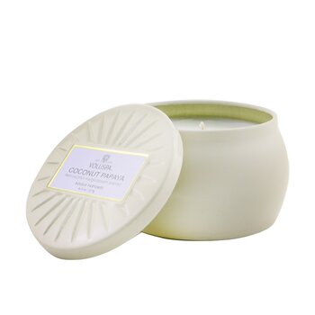 Voluspa Mini Vela de Estaño - Coconut Papaya