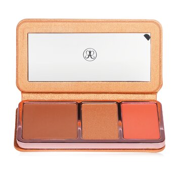 Anastasia Beverly Hills Paleta Facial (1x Bronceador, 1x Iluminador, 1x Brocha) - # Off to Costa Rica (Medium-Tan)