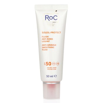 Soleil-Protect Fluido Suavizante Anti-Arrugas SPF 50 UVA & UVB (Visiblemente Reduce Arrugas)