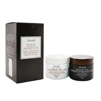 Set Black Tea Age-Delay Para Noche & Día: Black Tea Instant Mascarilla Perfeccionante 100ml + Black Tea Mascarilla de Noche Reafirmante 100ml