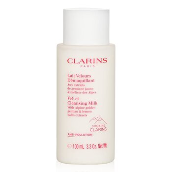 Clarins Leche Limpiadora Aterciopelada con Extractos de Genciana Alpina Dorada & Bálsamo de Limón