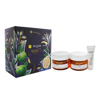 Set Mission Glow Green Mandarin: Crema Besada por el Sol 50ml + Mascarilla Exfoliante 50ml + Antidote Concentrado Avanzado 10ml