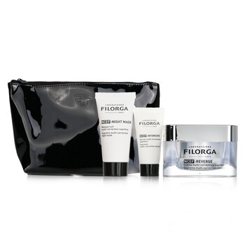 Filorga Set de Regalo Revolución Anti-Envejecimiento (Edición Limitada): 1x NCEF-Reverse Crema 50ml + 1x NCEF-Mascarilla de Noche 15ml + 1x NCEF-Suero Intensivo 7ml + 1 Bolsa