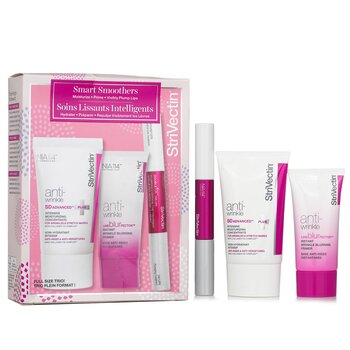 Set Smart Smoothers Full Size Trio: Concentrado Hidratante Intensivo 60ml + Primer Borrador de Arrugas Instantáneo 30ml + Lips Plumping & Vertical Line Tratamiento 2x5ml