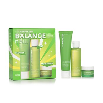 Ole Henriksen Set Balance It All Control de Grasa & Refinador de Poros: Limpiador 60ml + Tónico 65ml + Hidratante 15ml