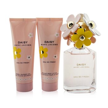 Marc Jacobs Daisy Eau So Fresh Coffret: Eau De Toilette Spray 75ml + Loción Corporal 75ml + Gel de Ducha 75ml