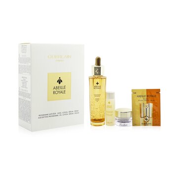 Abeille Royale Age-Defying Programme: Youth Watery Oil 50ml + Fortifying Lotion 15ml + Double R Serum 8x0.6ml + Day Cream 7ml