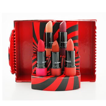 Mistletoe Matte Powder Kiss Lipstick Set (5x Lipstick) (Limited Edition)