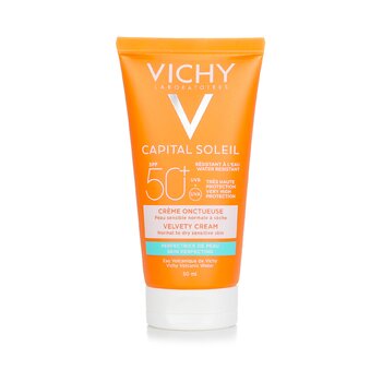 Vichy Capital Soleil Skin Perfecting Velvety Cream SPF 50 - Water Resistant (Normal to Dry Sensitive Skin)