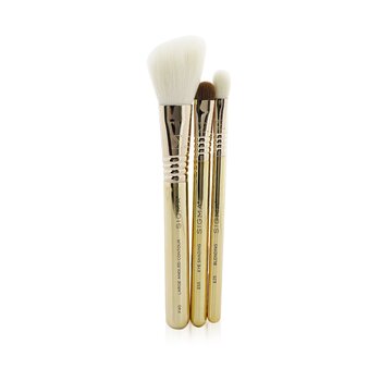 Sigma Beauty Elite Essential Trio Brush Set (3x Travel Bursh + 1x Bag)