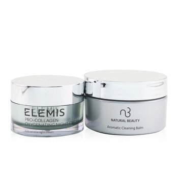 Elemis Pro-Collagen Oxygenating Night Cream 50ml (Free: Natural Beauty Aromatic Cleaning Balm 125g)