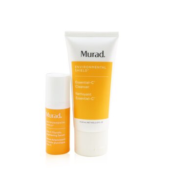 Murad Murad Skin Clinic Glow Anywhere With Murad Set: Environmental Shield Essential-C Cleanser 60ml + Environmental Shield Vita-C Glycolic Brightening Serum10ml
