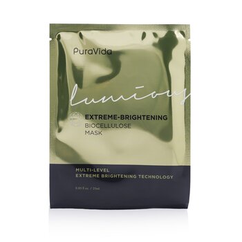 PuraVida Luminous Extreme Brightening Biocellulose Mask