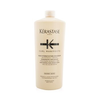 Kerastase Curl Manifesto Bain Hydratation Douceur Shampoo Gentle Creamy Shampoo - For Curly, Very Curly & Coily Hair (Salon Size)
