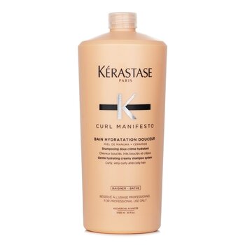 Curl Manifesto Bain Hydratation Douceur Shampoo Gentle Creamy Shampoo - For Curly, Very Curly & Coily Hair (Salon Size)