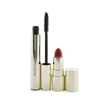 Clarins Supra Volume Mascara + Joli Rouge Set