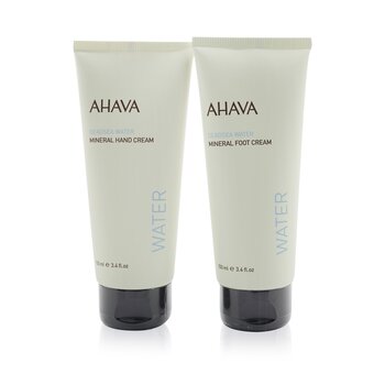 Ahava Essential Hydration Hand & Foot Duo Kit: Deadsea Water Mineral Hand Cream 100ml+ Deadsea Water Mineral Foot Cream 100ml