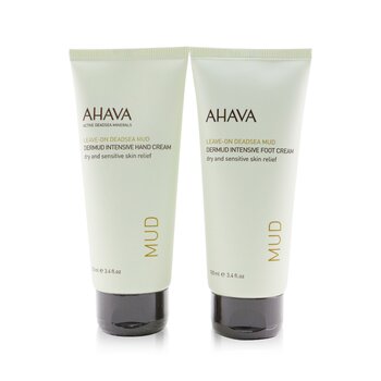 Ahava Mud Hand & Foot Duo Kit: Dermud Intensive Hand Cream 100ml+ Dermud Intensive Foot Cream 100ml