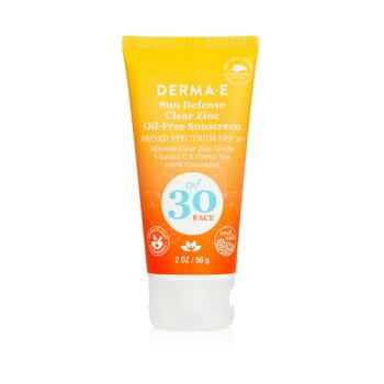 Derma E Defensa Solar Zinc Transparente Sin Aceite FPS 30 - Cara