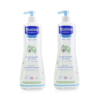 Mustela No Rinse Cleansing Water Duo Set