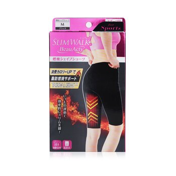 SlimWalk Compression Fat-Burning Support Shape Shorts for Sports - #Blacks (Size: M)