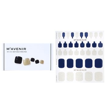 Mavenir Nail Sticker (Blue) - # Navy Gold Topaz Pedi