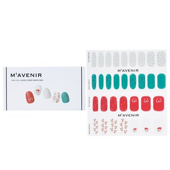 Nail Sticker (Assorted Colour) - # Lovely Deer Santa Nail